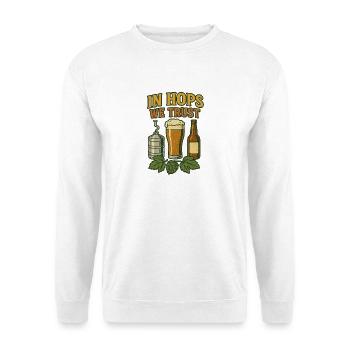 In Hops we trust - Unisex Pullover - Weiß - Vorne
