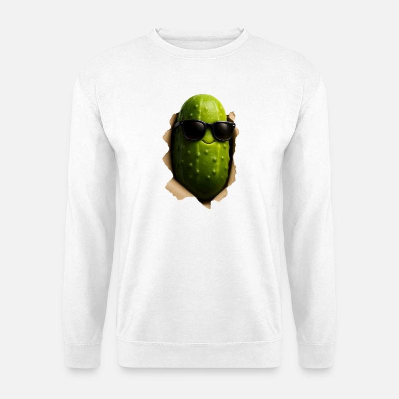 Gurke Gewürzgurke - Unisex Pullover - Weiß
