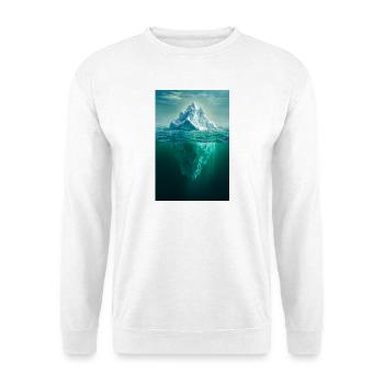 Dualité de la Montagne dans Ocean Blue - Sweat-shirt Unisexe - blanc - Devant