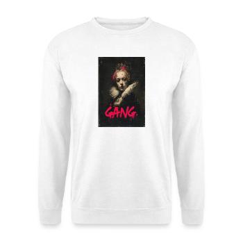 Renaissance-Rebellen-Pink-Banden-Porträt - Unisex Pullover - Weiß - Vorne