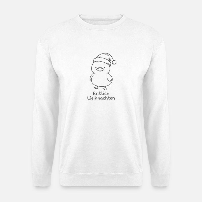 entlich weihnachten - Unisex Pullover - Weiß