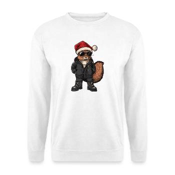 Squirrel Christmas Winter - Unisex Sweatshirt - white - Front