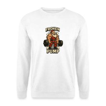 Merry Pump Santa Claus Outfit - Unisex Sweatshirt - white - Front