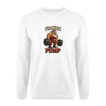 Merry Pump Gym Santa Claus - Unisex Sweatshirt - white - Front