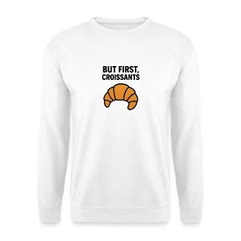 Croissant au lever du soleil - Sweat-shirt Unisexe - blanc - Devant