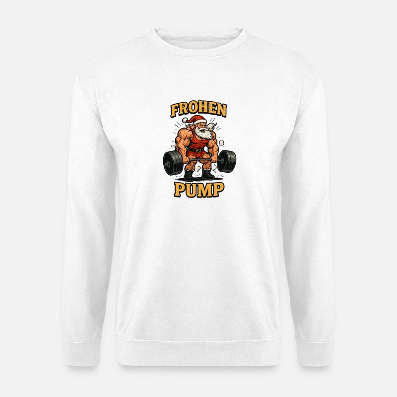 Frohen Pump - Unisex Pullover - Weiß