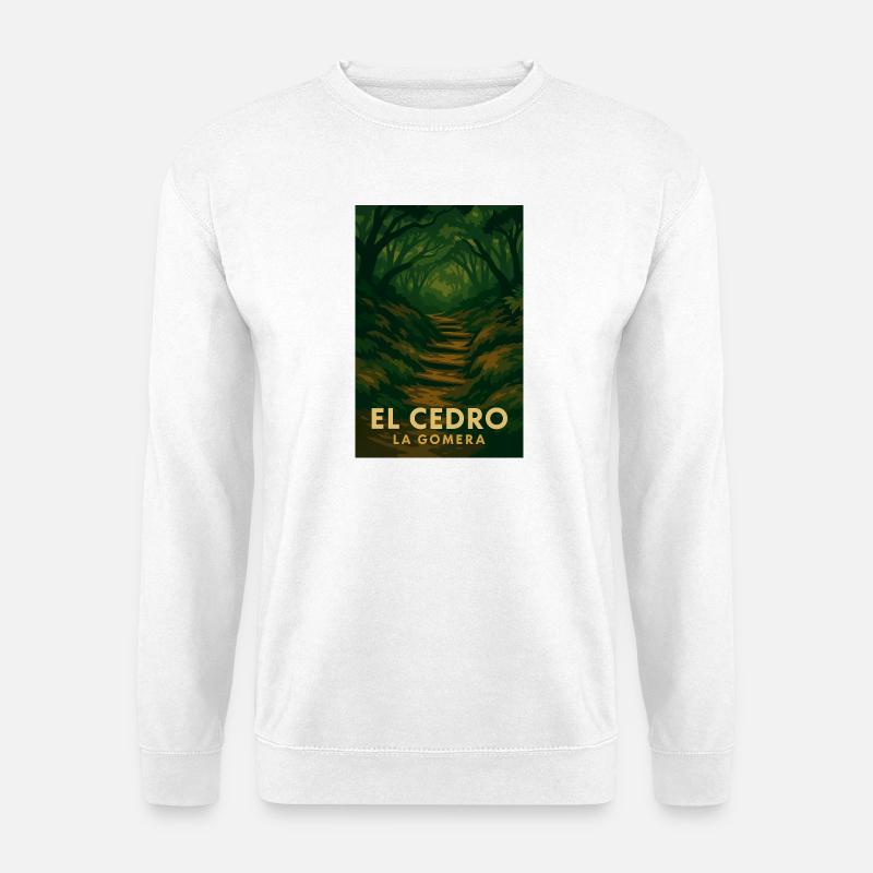 El Cedro – Mystical Forest Trail - Unisex Sweatshirt - white