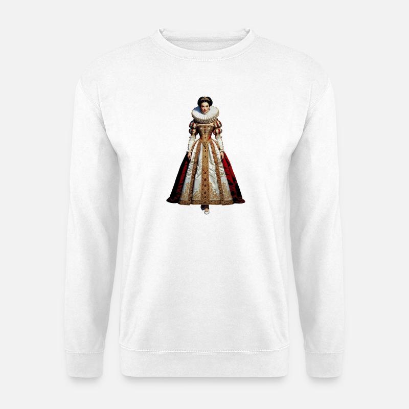 Königin Elisabeth I. Cosplay - Unisex Pullover - Weiß