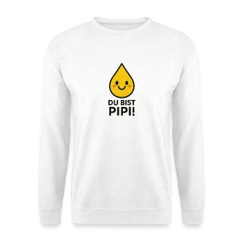 Yellow Drop - Sweat-shirt Unisexe - blanc - Devant