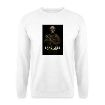Long Live the Infantry Skeleton - Unisex Sweatshirt - white - Front