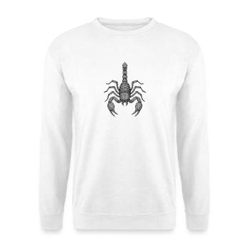 Geometric Scorpio Line Art - Unisex Sweatshirt - white - Front