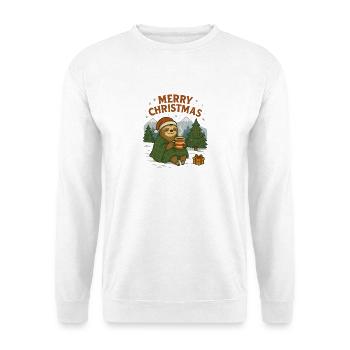 Weihnachtsfauli im Schnee - Unisex Pullover - Weiß - Vorne
