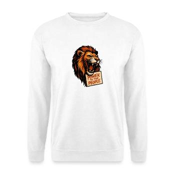 Löwenkraft Poster Slogan - Unisex Sweatshirt - white - Front