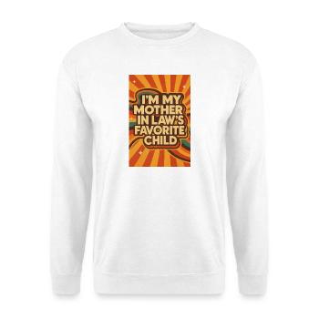 L’enfant préféré de la belle-mère - Sweat-shirt Unisexe - blanc - Devant