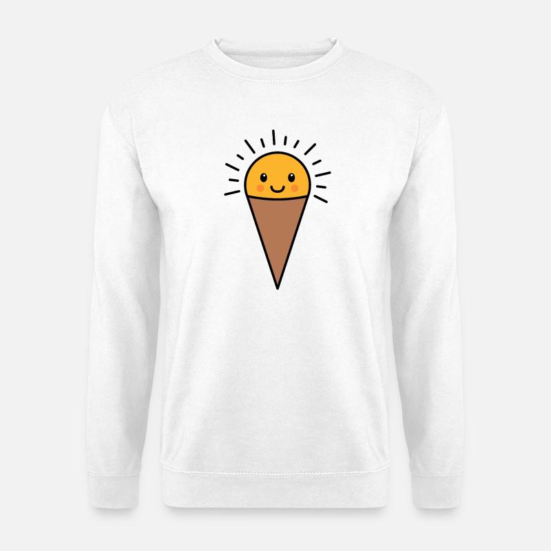 Kawaii Vanille Eis - Unisex Pullover - Weiß