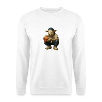 Basketball Sheep Streetwear - Unisex Sweatshirt - white - Front