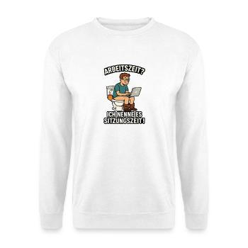 Temps de session sur l’ordinateur portable - Sweat-shirt Unisexe - blanc - Devant