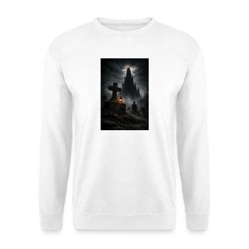 Gothic Schloss im Nebel - Unisex Pullover - Weiß - Vorne