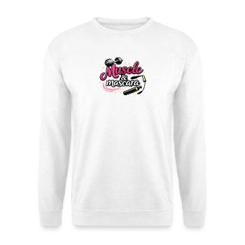 Muscle & Mascara – Déclaration de forme féminine de la - Sweat-shirt Unisexe - blanc - Devant