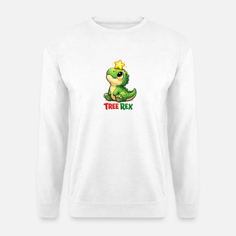 Tree Rex Dino T Rex - Sweat-shirt Unisexe - blanc