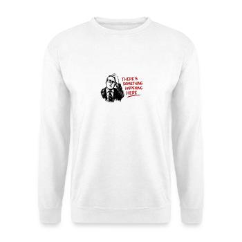 Noir Note – Man in Suit - Unisex Sweatshirt - white - Front