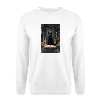 Midnight Cat Alchemist - Unisex Sweatshirt - white - Front