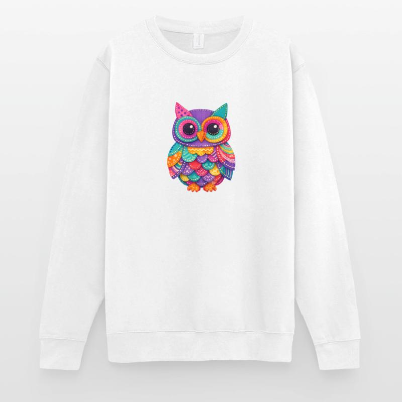 Patchwork Eulenzauber Unisex Pullover
