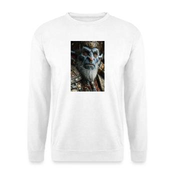 Orc King in Ornate Armor - Unisex Sweatshirt - white - Front
