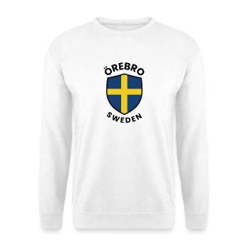 Örebro Schwedens Schildflagge - Unisex Pullover - Weiß - Vorne