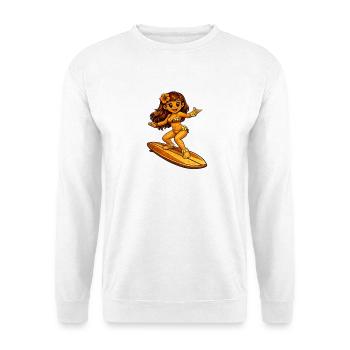 Surfer Hawaiian style - Unisex Sweatshirt - white - Front
