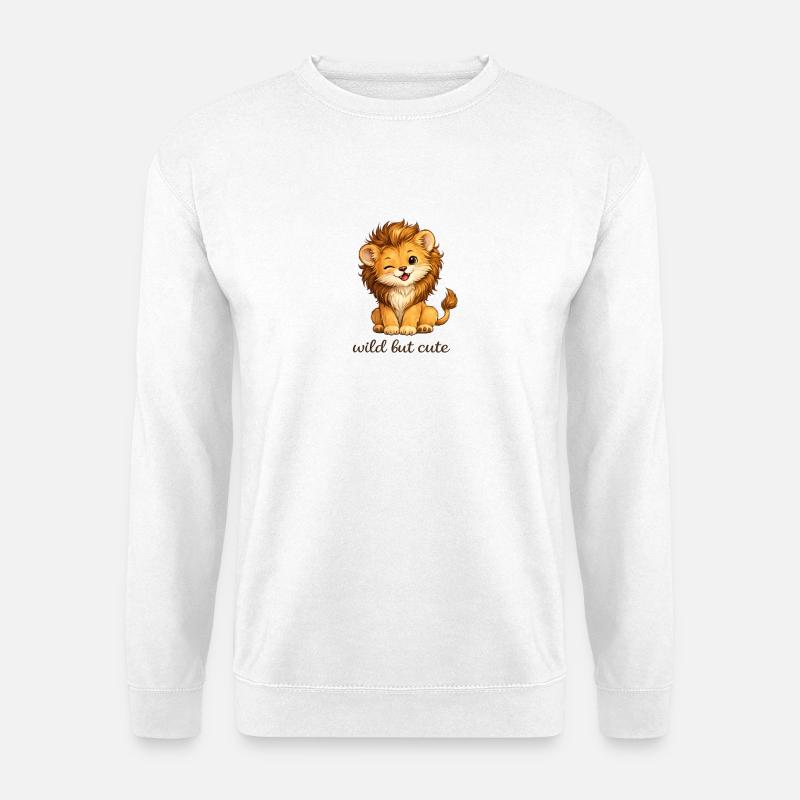 Wild Cute Lion Child - Unisex Sweatshirt - white