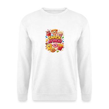 Snack Attack! Colorful snack heroes - Unisex Sweatshirt - white - Front