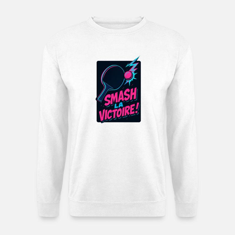 Zerstört den Sieg! Tischtennis - Unisex Pullover - Weiß