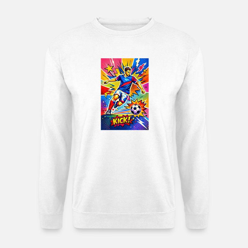 Pop Art Soccer Explosion - Unisex Sweatshirt - white