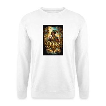 The Duke Baroque Portrait with Glass - Unisex Sweatshirt - white - Front