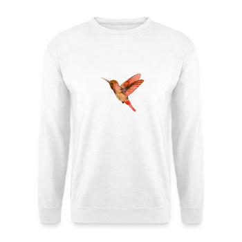 Nordic Print - Kolibri - Orange - Unisex Sweatshirt - white - Front