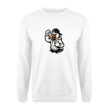Martial Eagle Mascot - Unisex Sweatshirt - white - Front