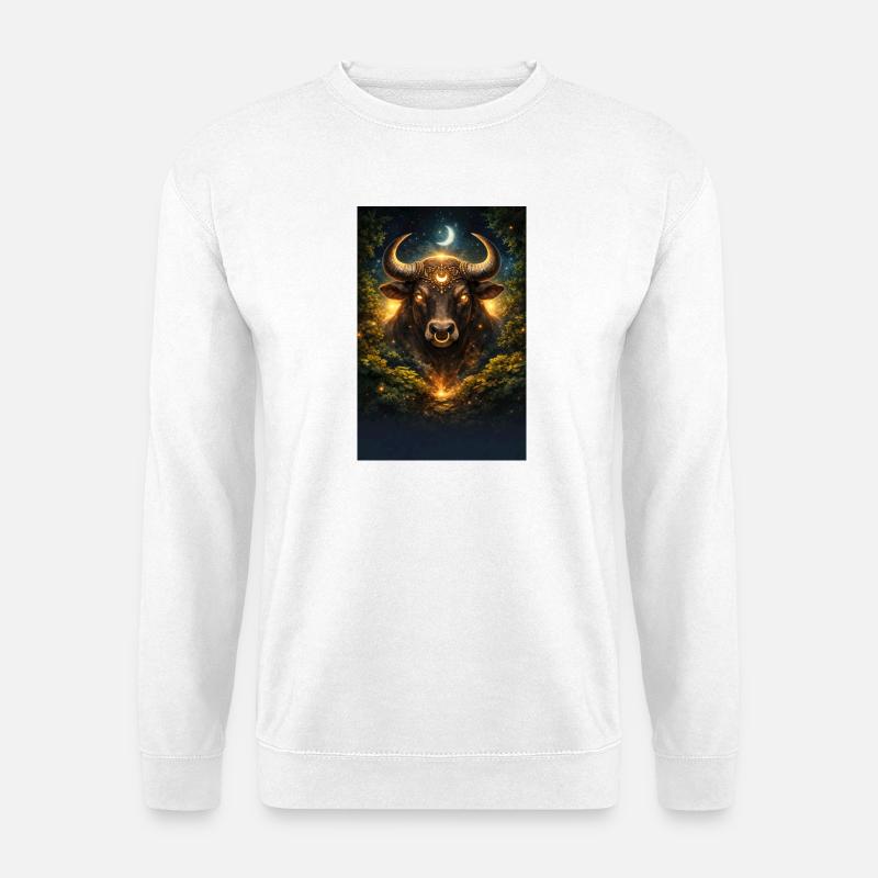 Stier - Unisex Pullover - Weiß