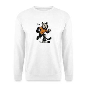 Wolfsjäger Hockey Vintage Wolf - Unisex Pullover - Weiß - Vorne
