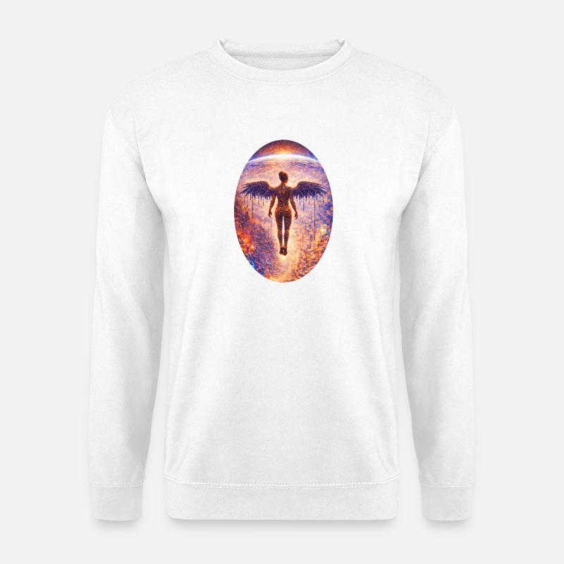 Kosmischer Engel - Unisex Pullover - Weiß