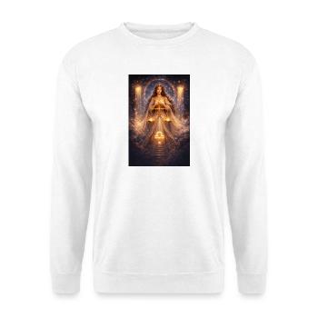 Waage - Unisex Pullover - Weiß - Vorne