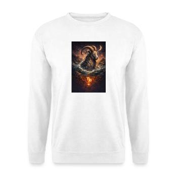 Steinbock - Unisex Pullover - Weiß - Vorne
