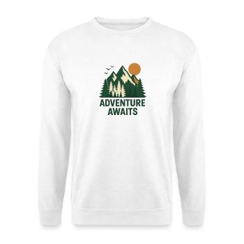 Abenteuerwald Berglandschaft - Unisex Pullover - Weiß - Vorne