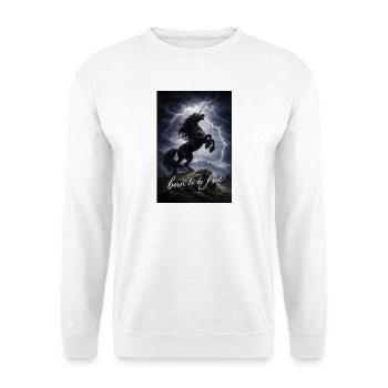 Unicorn in the Storm Freedom Spirit - Unisex Sweatshirt - white - Front