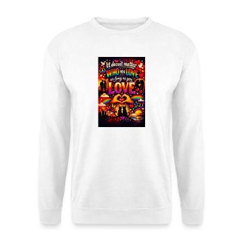 Love knows no boundaries - Unisex Sweatshirt - white - Front