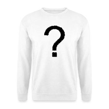 Question mark - Unisex Sweatshirt - white - Front