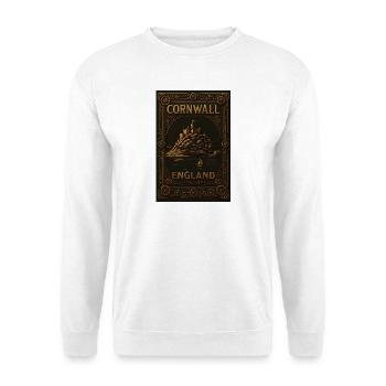Cornwall England – Steampunk-reiseposter - Unisex Pullover - Weiß - Vorne