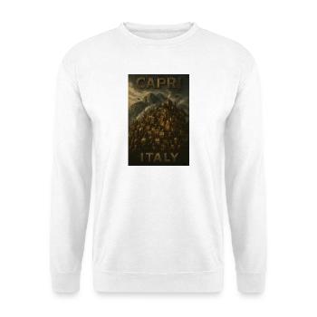 Carte de voyage Capri, Italie – Poster de voyage steampunk - Sweat-shirt Unisexe - blanc - Devant