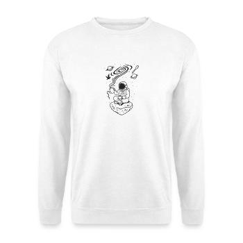 Cosmic Coffee Ritual monochrome - Unisex Pullover - Weiß - Vorne