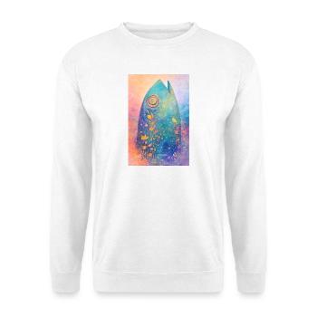Ozeantraum – Surfbrett-Geistkunst - Unisex Pullover - Weiß - Vorne